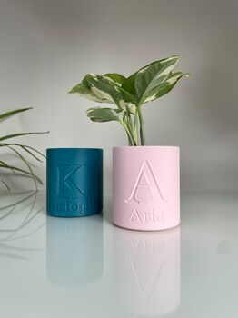 Personalised Name Plant Pot With Optional Inner Pot, 3 of 8