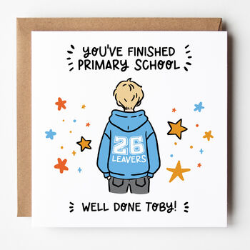 Customisable 2026 School Leavers Card For Boys, 4 of 8
