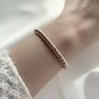 Silver And Rose Gold Vermeil Sweetie Slider Bracelet, thumbnail 2 of 4