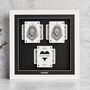 Personalised Mr And Mr Wedding Gift Lion Playing Cards Frame, thumbnail 3 of 9