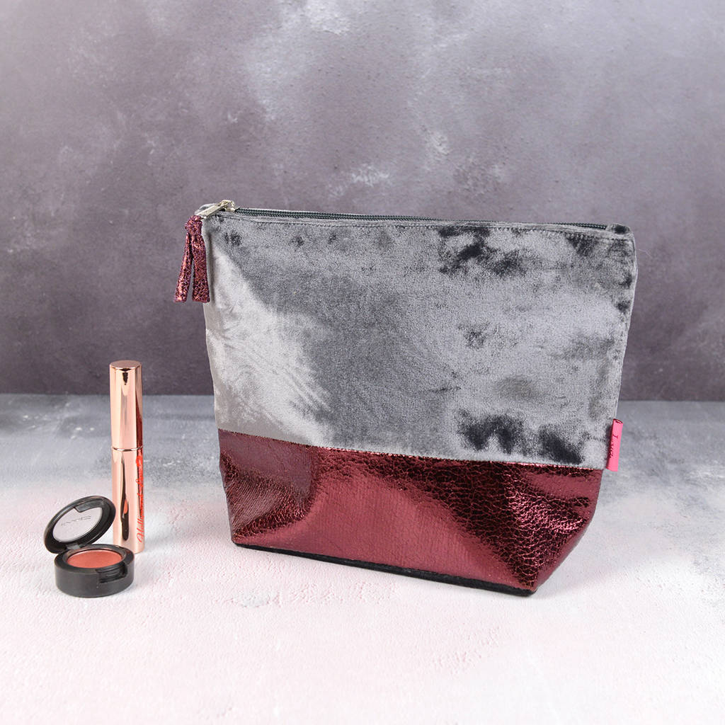 Luxury Velvet Make Up Bag By Home & Glory