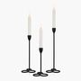 Set Of Three Candlestick Taper Holders Stand, thumbnail 2 of 7