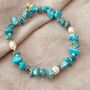 Heartsease Turquoise Bracelet, thumbnail 1 of 6