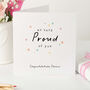 So Very Proud Of You Personalised Exam Results Congratulations Card, thumbnail 1 of 4