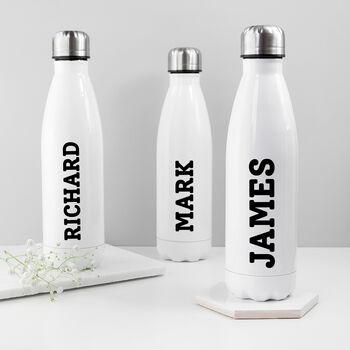 Personalised White Water Bottle, 8 of 8