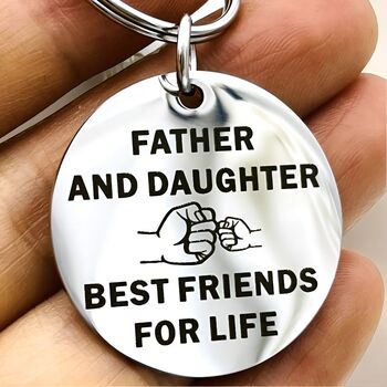 Daughters Forever Bond Keyring Fathers Day Gift, 4 of 7