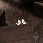 Sterling Silver Little Wren Bird Stud Earrings, thumbnail 5 of 12
