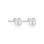 Children’s Sterling Silver Teddy Bear Pearl Earrings – First Pearl Earrings For Girls, thumbnail 1 of 4
