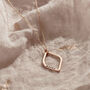 Large Personalised Open Leaf Necklace, thumbnail 4 of 8