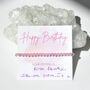 Happy Birthday Dainty Crystal Gemstone Bracelet Gift, thumbnail 2 of 8