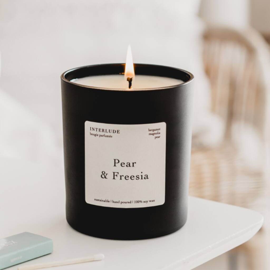 Pear And Freesia Scented Candle