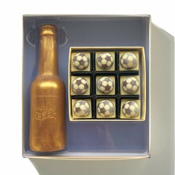 Chocolate Beer Bottle And Footballs, 2 of 2
