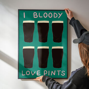 I Bloody Love Pints Art Print, 4 of 5