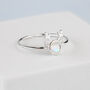 Sterling Silver Deer Adjustable Ring, thumbnail 1 of 4