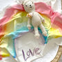 Love Rainbow Organic Swaddle Blanket, thumbnail 1 of 7