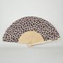 Handheld Leopard Folding Fan, thumbnail 3 of 3