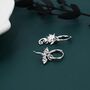 Mismatched Dragon Huggie Hoop In Sterling Silver, thumbnail 5 of 11