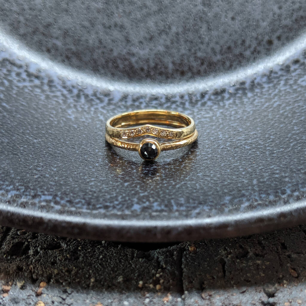 Black Sapphire Men's Engagement Ring – Anna Rei Jewellery