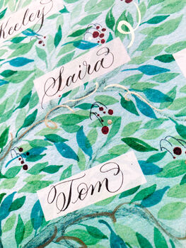 Colourful Green Personalised Family Tree Print, 5 of 9