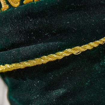 Personalised Luxury Green Velvet Christmas Stocking, 4 of 7