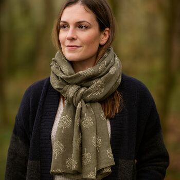 Mulberry Tree Print Scarf, 2 of 9