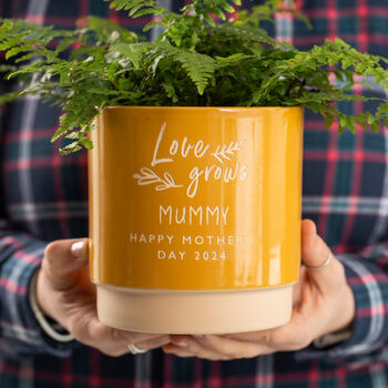 Personalised Engagement Indoor Plant Pot, 2 of 7