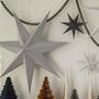 Set Of Three Of Monochrome Paper Stars, thumbnail 5 of 6
