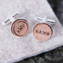 Personalised Monogram And Date Cufflinks, thumbnail 1 of 7