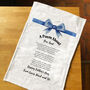 Personalised Poem Tea Towel Gift For Fathers Day, thumbnail 5 of 7
