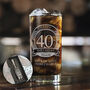 Personalised 40th Birthday Highball Glass And Gift Set, thumbnail 1 of 5