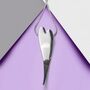 Large Curved Heart Sterling Silver Drop Earrings, thumbnail 5 of 6