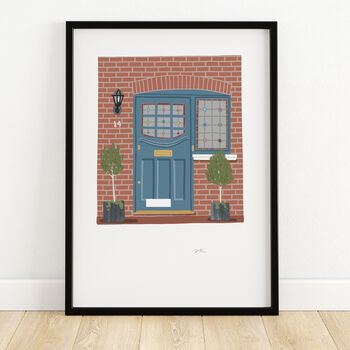 Personalised Illustrated Front Door Portrait, 2 of 6