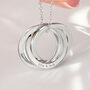 Personalised Sterling Silver Russian Ring Necklace, thumbnail 4 of 11