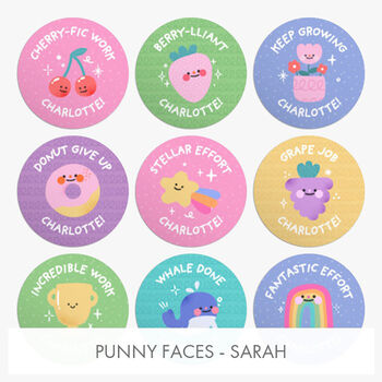 Personalised Reward Stickers 54 Stickers, 7 of 12