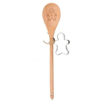 Gingerbread Wooden Spoon Baking Set, 2 of 3