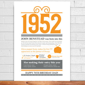 Personalised Fun Facts Print, 5 of 8