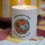 Robin Memorial Candle, Can Be Personalised, thumbnail 4 of 5