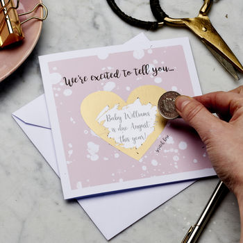 Personalised Birthday Heart Scratch Card, 5 of 7