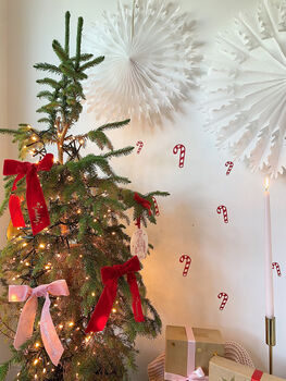 Candy Cane Christmas Door/Wall Stickers, 5 of 9