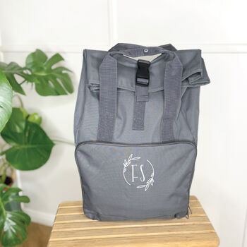 Eucalyptus Personalised Rucksack With Initials, 4 of 6