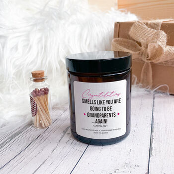 New Baby Pregnancy Announcement Candle Gift Set, 4 of 9
