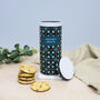 Personalised Geo Tile Cylindrical Biscuit Tin, thumbnail 2 of 7