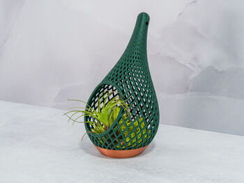 Teardrop Planter | Copper And Forest Green, 2 of 6