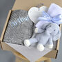Grey Personalised New Baby Gift Set, thumbnail 1 of 3
