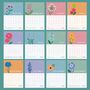 2026 Desk Calendar With Flower Illustrations, thumbnail 4 of 5