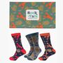 Men's Bamboo Socks Gift Box Ocean Lobsters, thumbnail 1 of 4