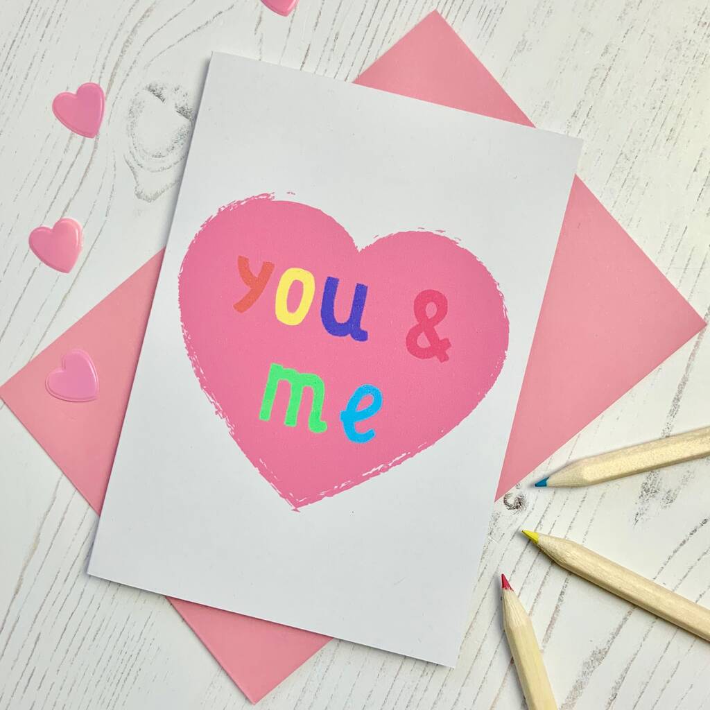 You And Me Card By Adam Regester Design