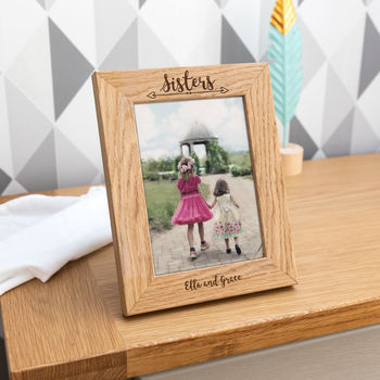 Personalised Sisters Photo Frame Gift, 2 of 2