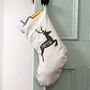 Personalised Reindeer Name Christmas Stocking, thumbnail 4 of 5