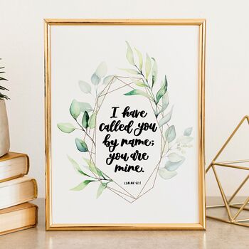 Isaiah Bible Verse Set Of Two Prints, 4 of 7